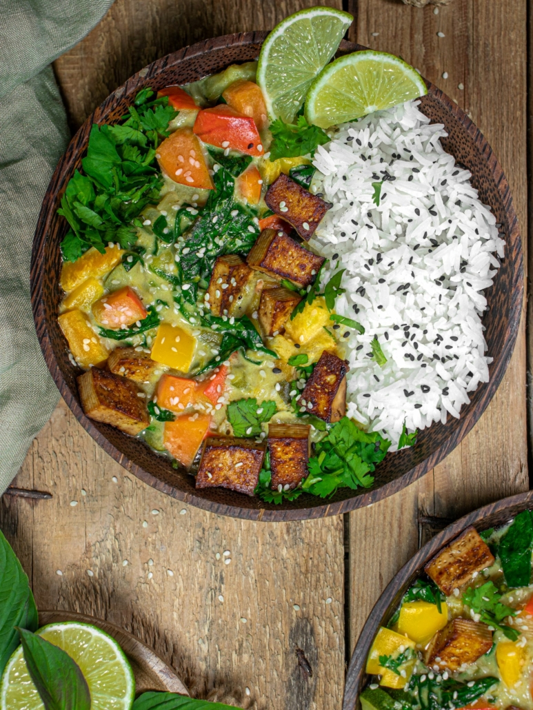 Grünes Gemüse Curry - Kitchenfae
