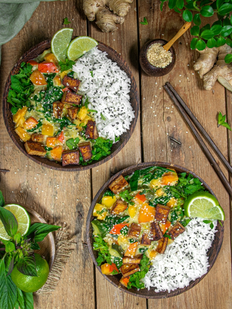 Grünes Gemüse Curry - Kitchenfae