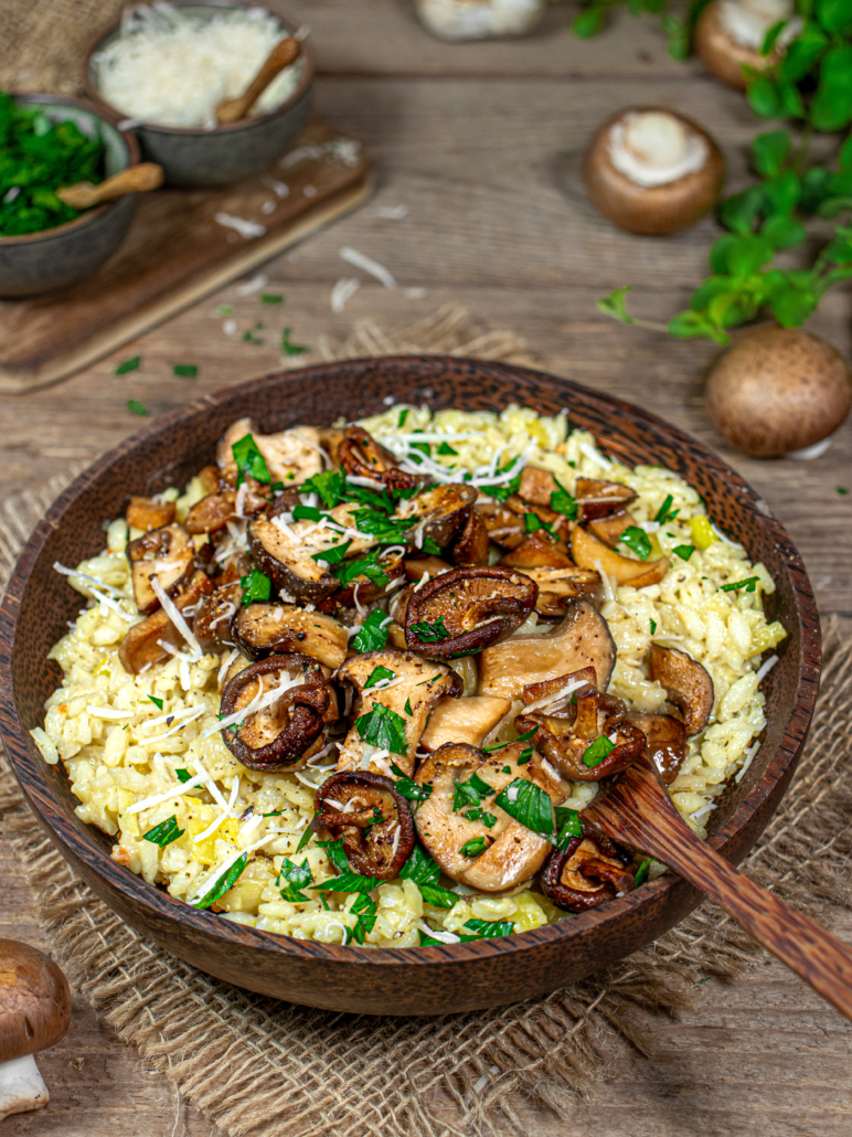 Pilz-Risotto - Kitchenfae