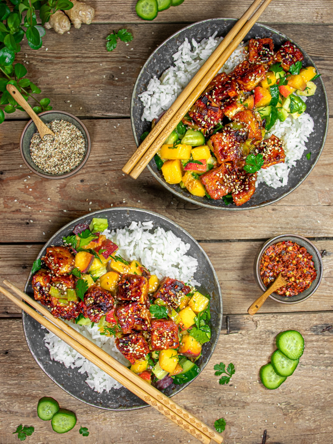 Sweet Chili Tofu - Kitchenfae